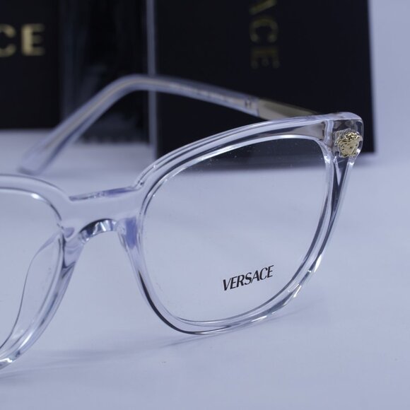 Versace VE3242A 148 Cat Eye Eyeglasses – Crystal 54mm - Picture 4 of 9